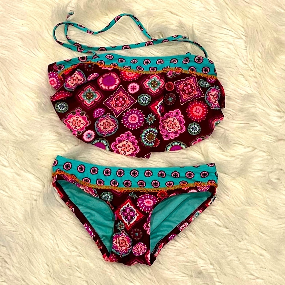 GB Girls 2 Piece Bikini; Size 7